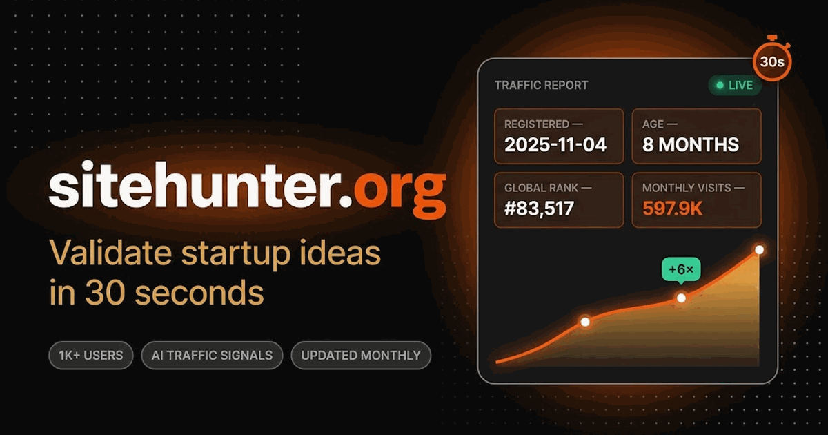 SiteHunter 网站预览